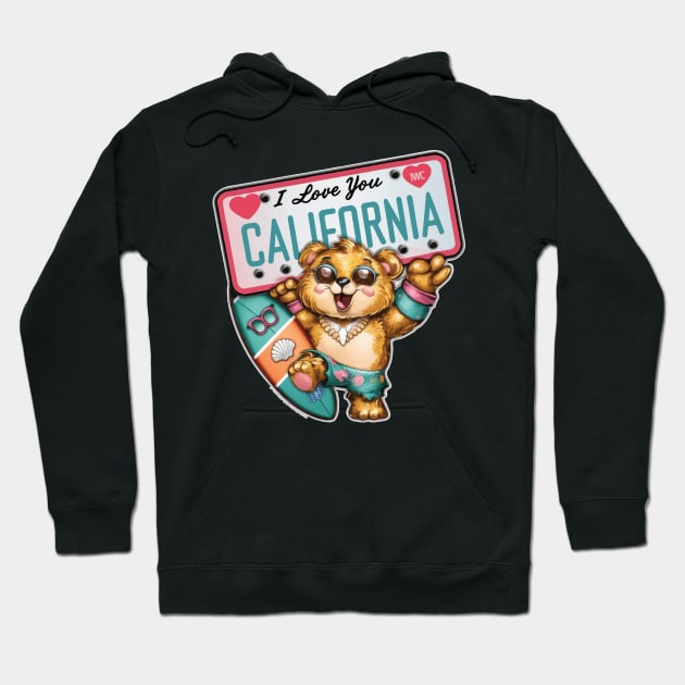 I Love You California Hoodie by Coolthings